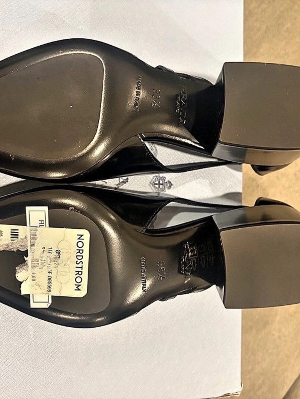Prada Spazzolato slingback wedge pumps Black EU 36.5 - Picture 5 of 8